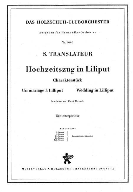 Hochzeitszug in Liliput