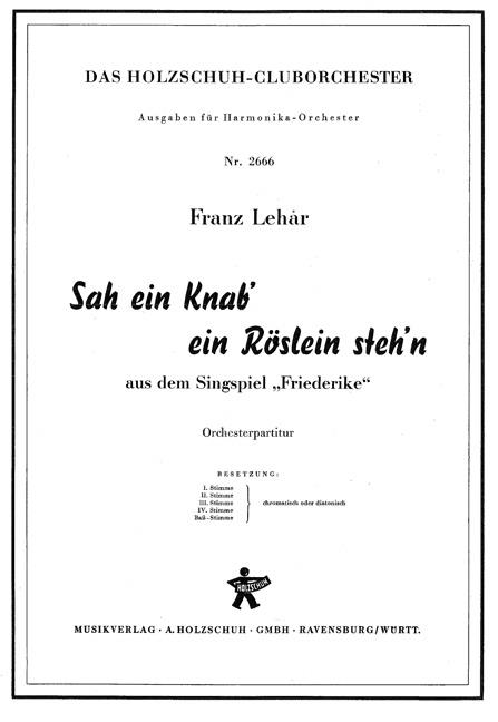 Sah ein Knab' ein Röslein steh'n