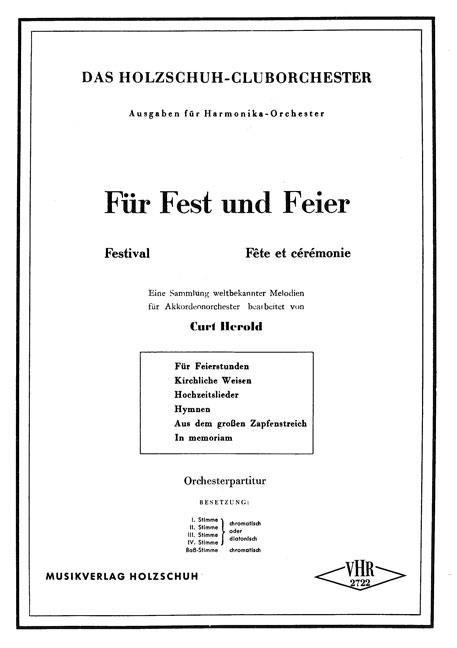 Für Fest und Feier