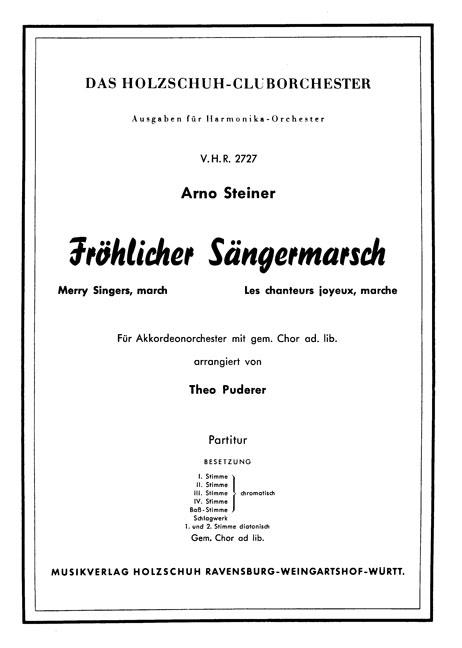 Fröhlicher Sängermarsch