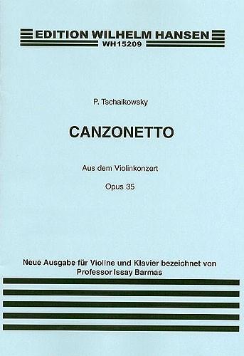 Canzonetta From Violin Concerto In D Op.35 - housle a klavír