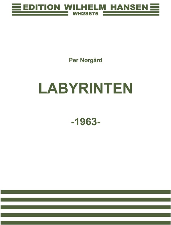 Per Nogard: The Labyrinth (Vocal Score)