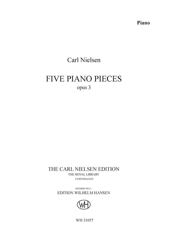 Five Piano Pieces Op.3 - noty na klavír