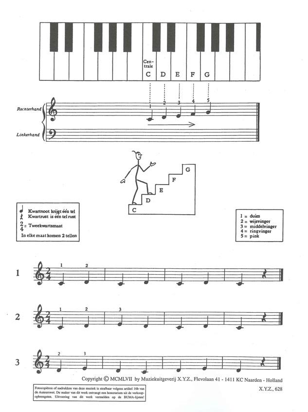 Mijn Eerste Pianoboek - noty na klavír
