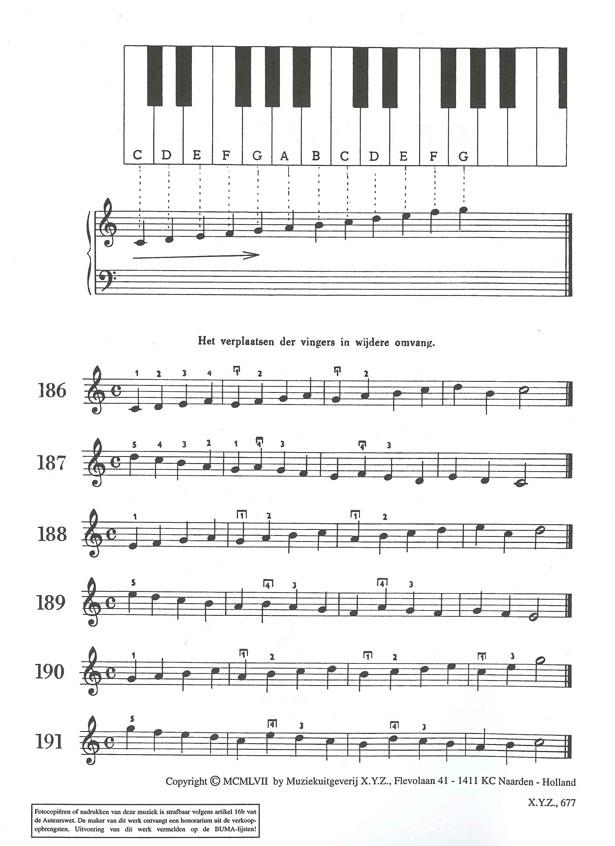 Mijn Derde Pianoboek - noty na klavír