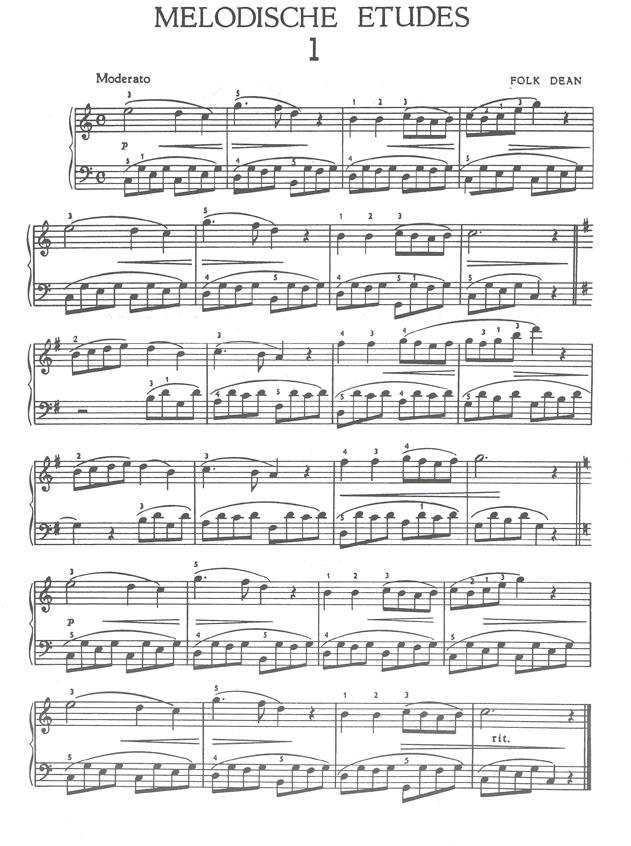 Melodische Etudes 1 - pro klavír
