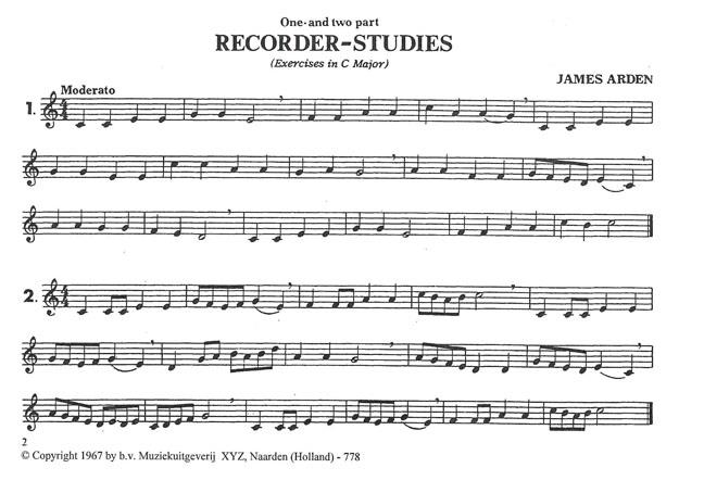 Recorder Studies 1-2 - sopránová zobcová flétna