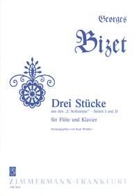 Drei Stücke - aus den Arlésienne Suiten Nr. 1 und Nr. 2 - příčná flétna a klavír