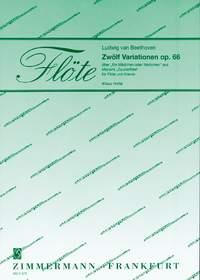 Zwölf Variationen op. 66 - über Ein Mädchen oder Weibchen aus Mozarts Zauberflöte - příčná flétna a klavír