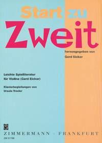 Start zu Zweit - Leichte Spielliteratur - housle a klavír